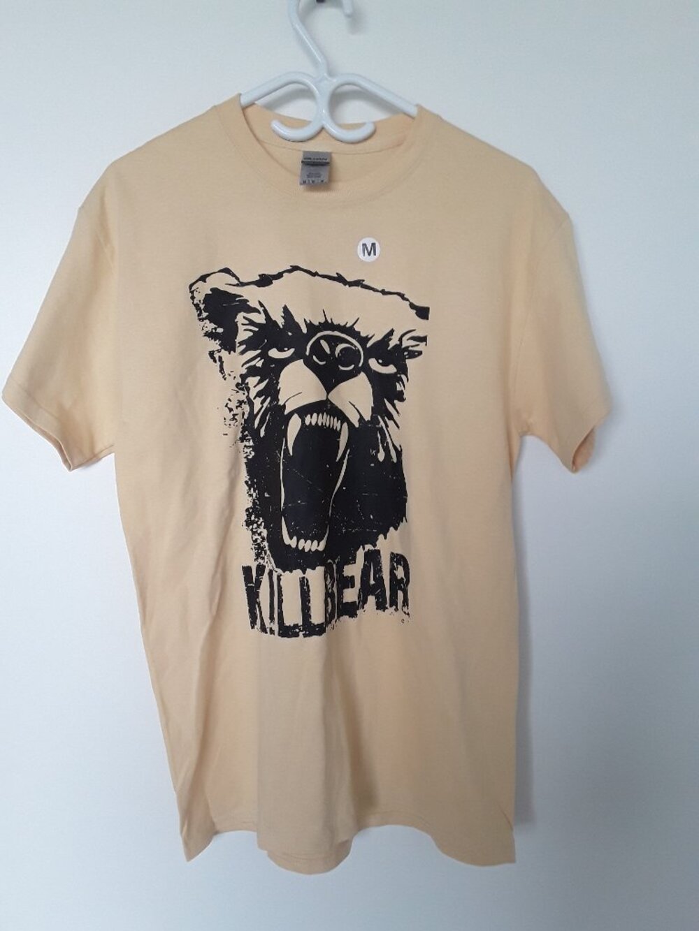 Killbear Graphic T‑Shirt – Medium – Yellow – Roaring Bear Print